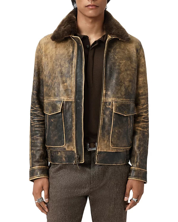JOHN VARVATOS ALTAS LEATHER JACKET