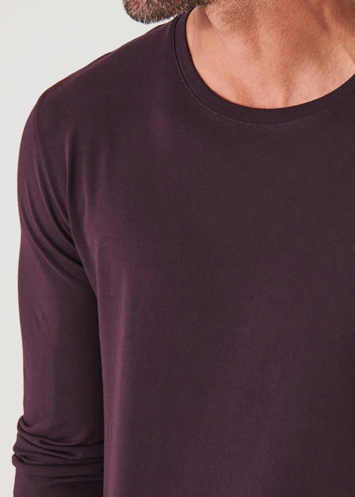 PATRICK ASSARAF PIMA COTTON STRETCH LONG SLEEVE T-SHIRT 99A08CL