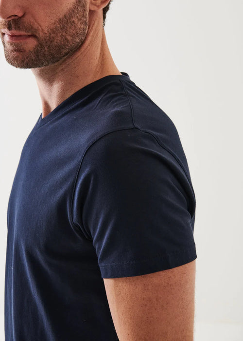 PATRICK ASSARAF PIMA COTTON STRETCH V-NECK T-SHIRT