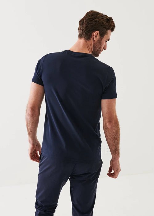 PATRICK ASSARAF PIMA COTTON STRETCH V-NECK T-SHIRT