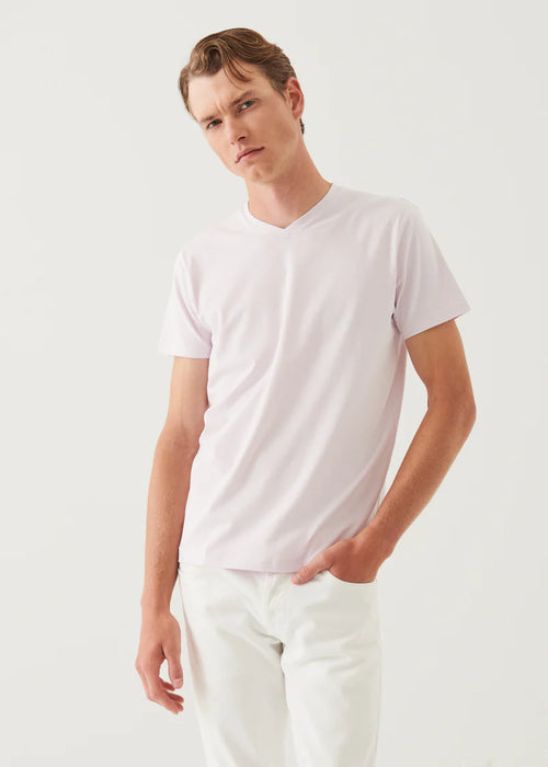 PATRICK ASSARAF PIMA COTTON V-NECK T-SHIRT