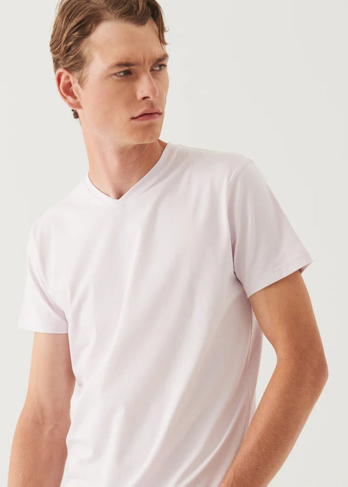 PATRICK ASSARAF PIMA COTTON V-NECK T-SHIRT