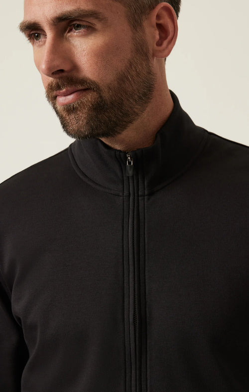 34 HERITAGE HIGH NECK ZIP-UP SWEATER