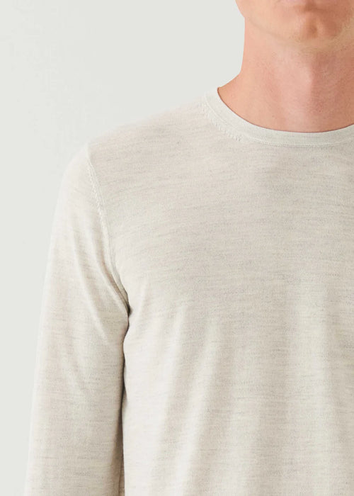 PATRICK ASSARAF COTTON CUPRO CREWNECK