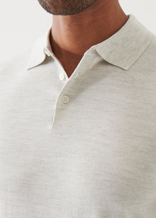 PATRICK ASSARAF COTTON CUPRO BUTTON POLO