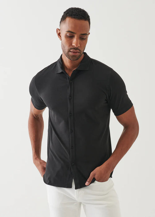 PATRICK ASSARAF PIMA COTTON STRETCH SHIRT