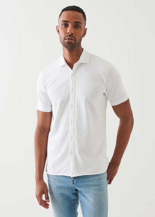 PATRICK ASSARAF PIMA COTTON STRETCH SHIRT