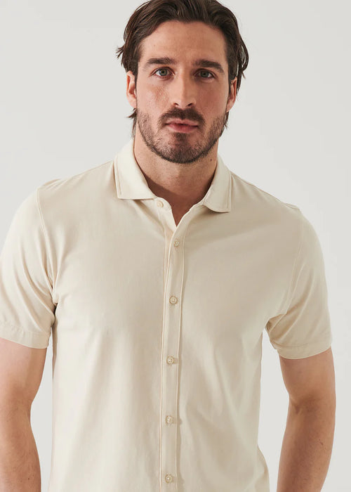 PATRICK ASSARAF PIMA COTTON STRETCH SHIRT