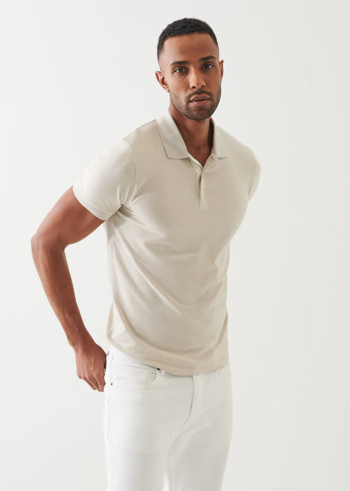 PATRICK ASSARAF PIMA COTTON PLACKET POLO