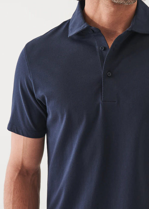 PATRICK ASSARAF PIMA COTTON BUTTON POLO