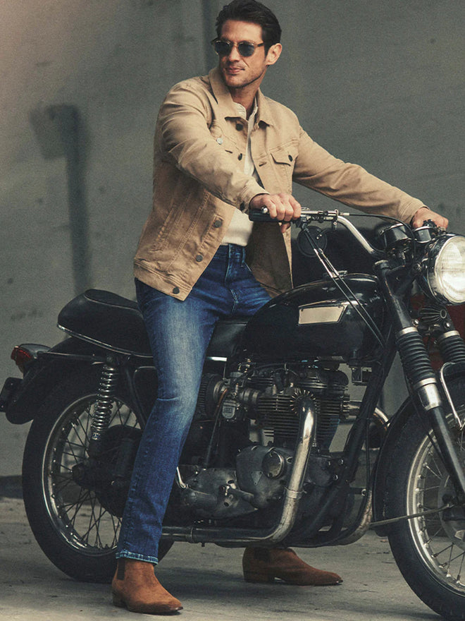 34 HERITAGE COOL FOGGY INDIGO ORGANIC