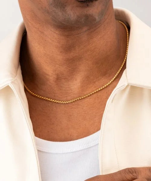 PIG & HEN BOXCHAIN NECKLESS