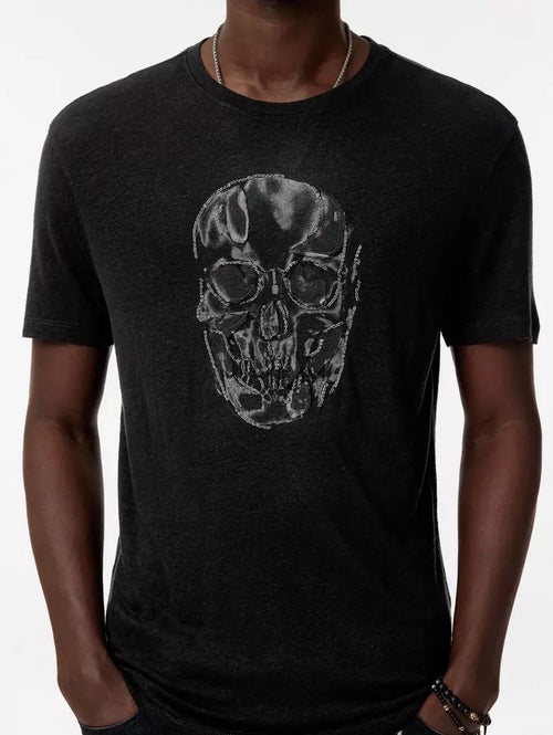 JOHN VARVATOS CHAIN SKULL TEE