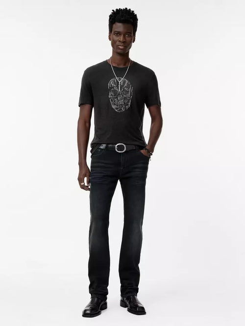 JOHN VARVATOS CHAIN SKULL TEE