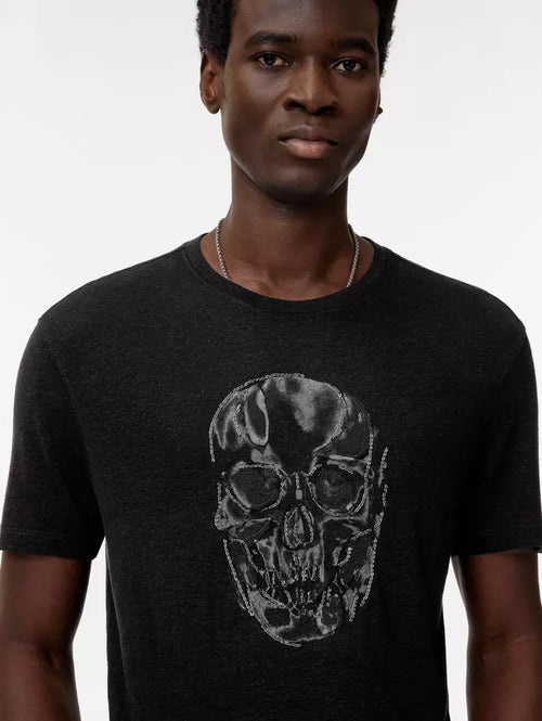 JOHN VARVATOS CHAIN SKULL TEE