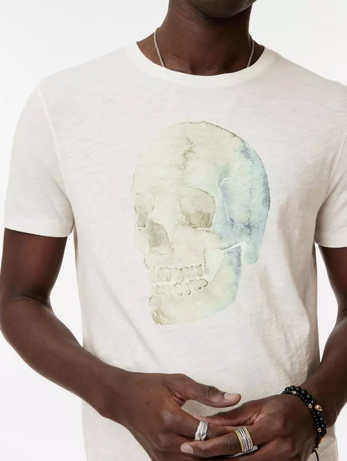 JOHN VARVATOS WATERCOLOR SKULL TEE