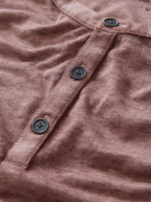 JOHN VARVATOS S/S HENLEY BURNOUT