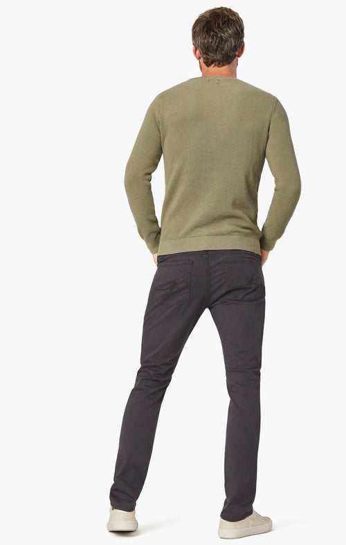 34 HERITAGE COOL TAPERED LEG JEANS IN ANTHRACITE TWILL