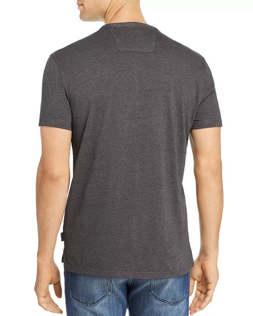 JOHN VARVATOS S/S HENLEY BURNOUT