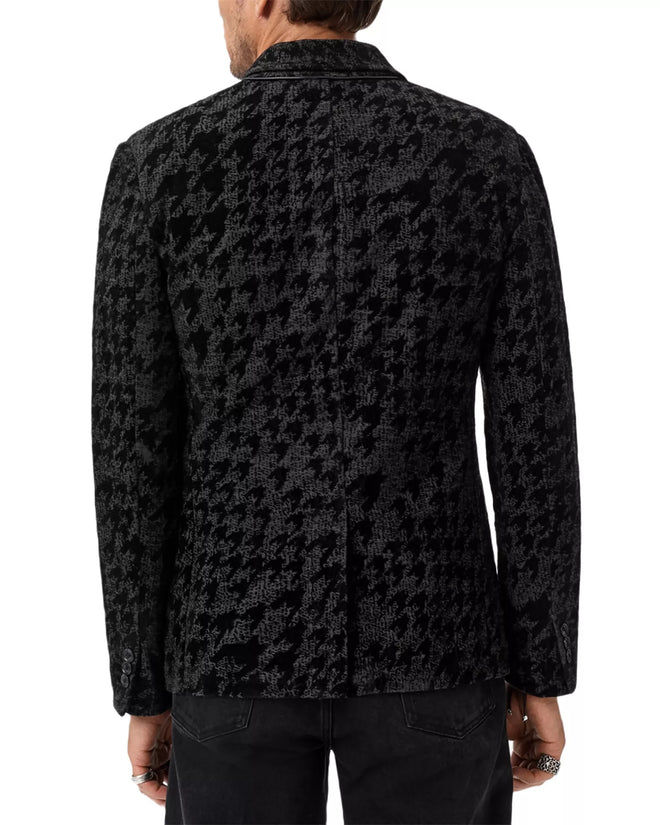 JOHN VARVATOS KAL HOUNDSTOOTH KNIT BLAZER