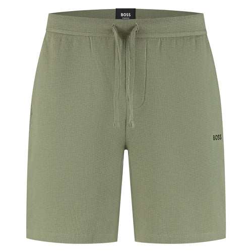 Boss Cotton-blend pyjama shorts with embroidered logo