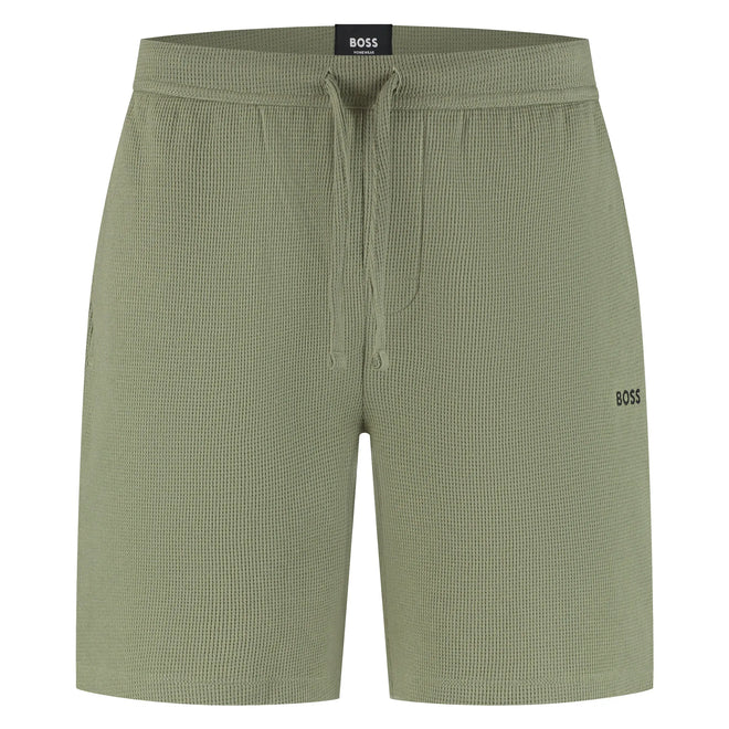 Boss Cotton-blend pyjama shorts with embroidered logo