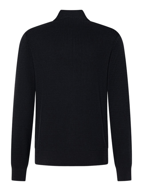 Joop Ribbed Full-Zip Cardigan