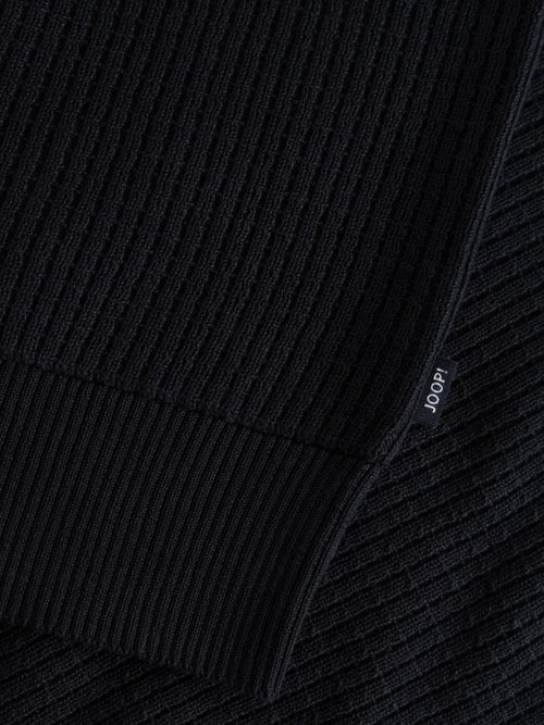 Joop Ribbed Full-Zip Cardigan