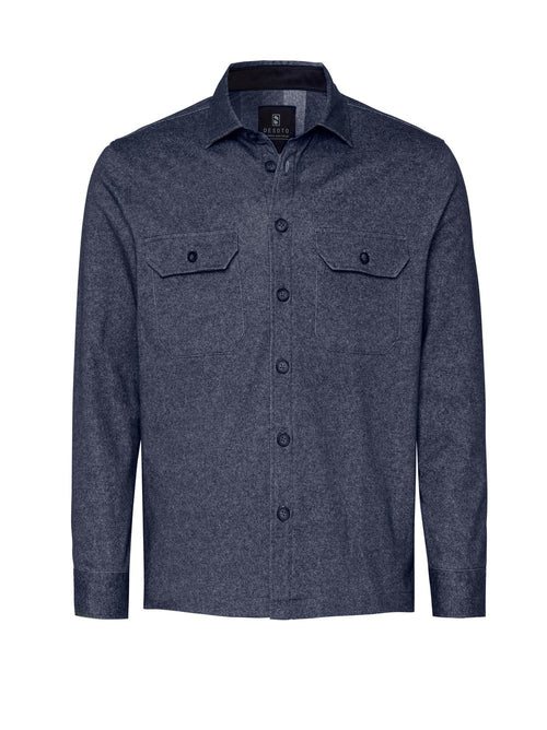 Desoto Navy Twill Casual Shacket