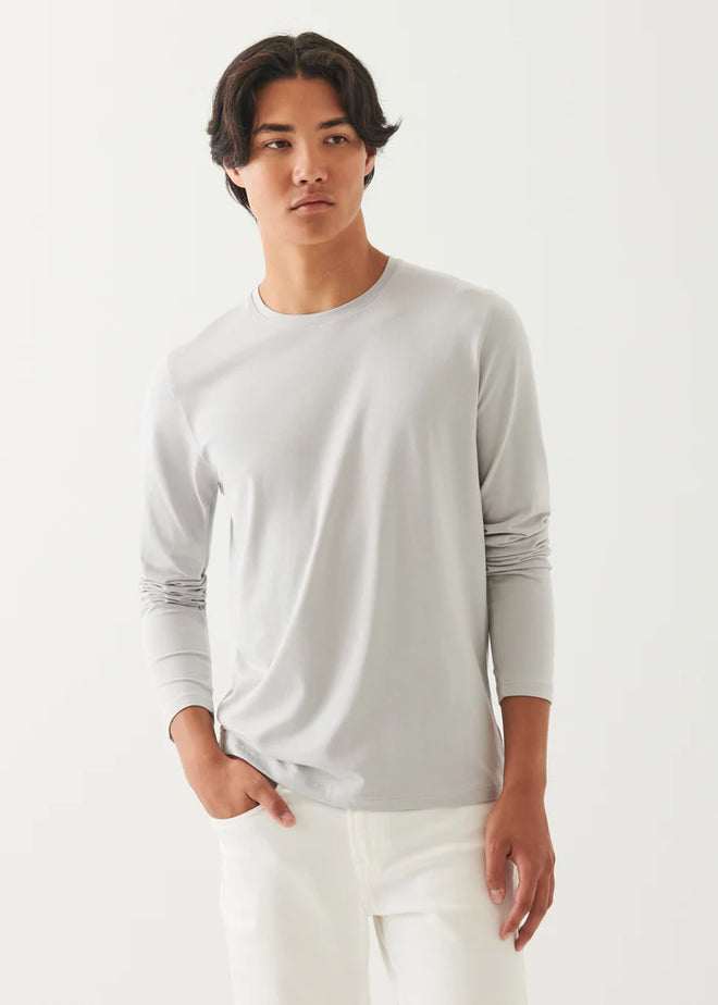 PATRICK ASSARAF PIMA COTTON LS T-SHIRT