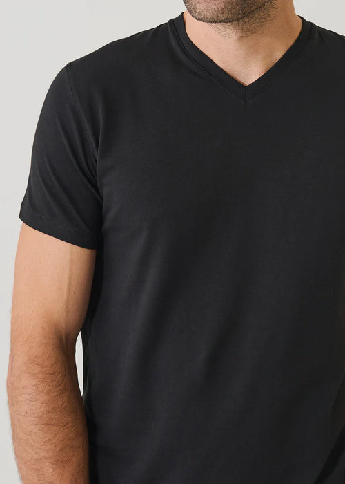 PATRICK ASSARAF STRETCH V-NECK T-SHIRT