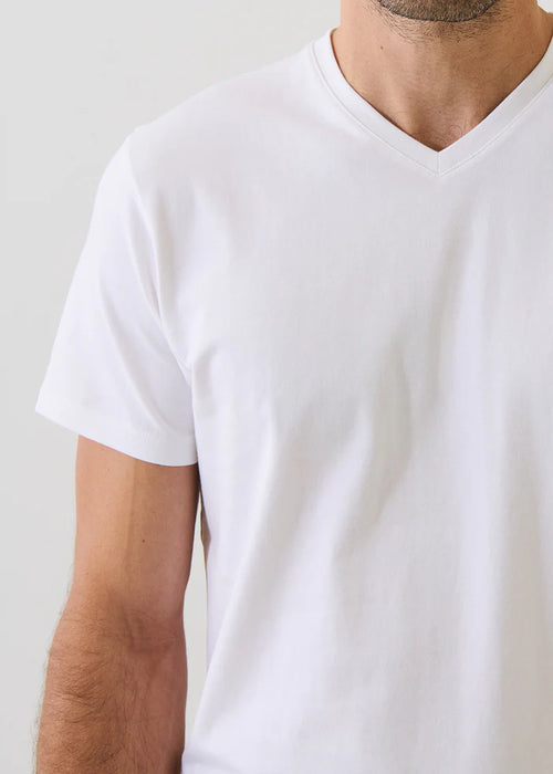 PATRICK ASSARAF STRETCH V-NECK T-SHIRT