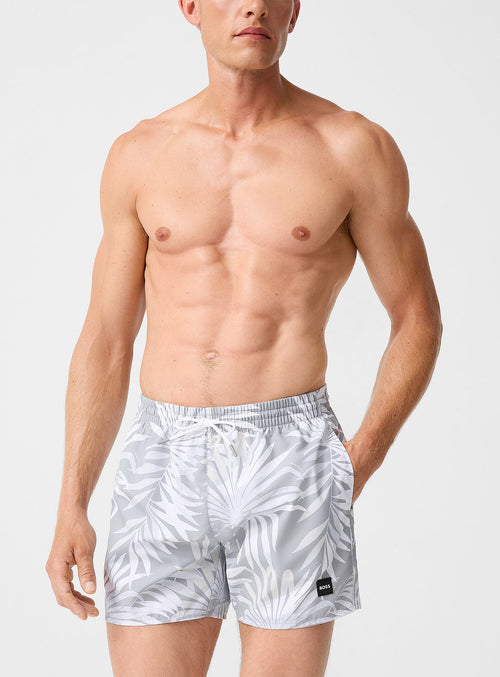 Boss Tropical foliage swim trunk