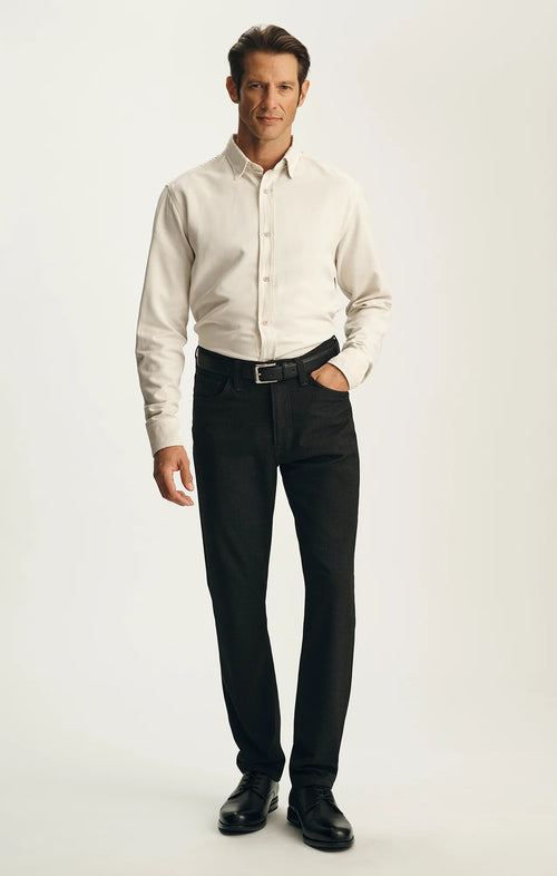 34 Heritage Courage Straight Leg Pants In Charcoal Supreme Plaid