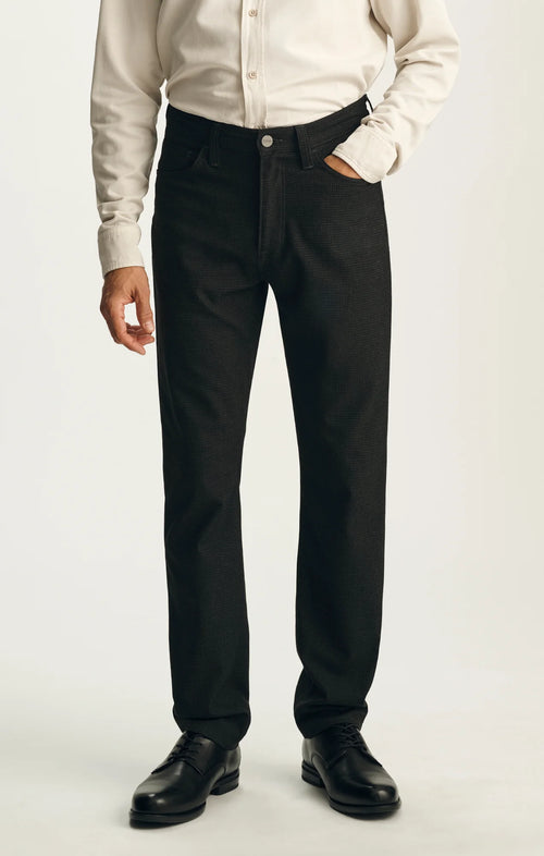 34 Heritage Courage Straight Leg Pants In Charcoal Supreme Plaid