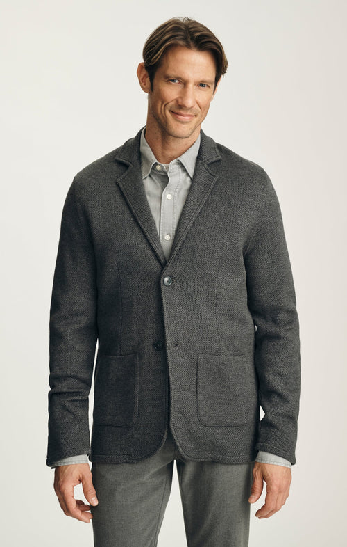 34 Heritage Double Face Blazer in Anthracite Melange