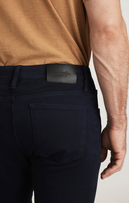 34 Heritage Cool Tapered Leg Pants In Dark Navy Cloud Luxe