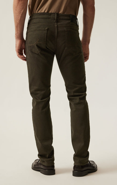 34 Heritage Cool Tapered Leg Pants In Green Diagonal