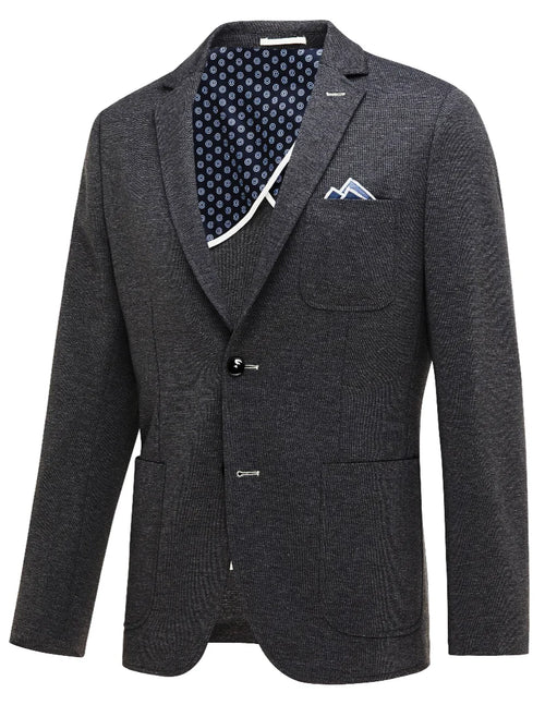 BLUE INDUSTRY HEATHERED BLAZER