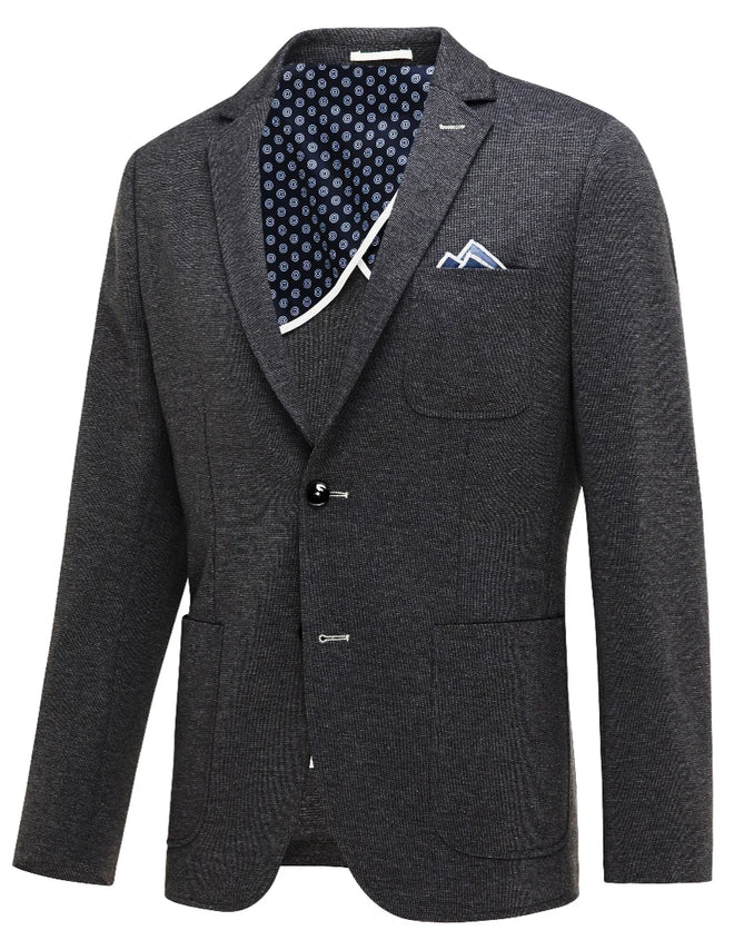 BLUE INDUSTRY HEATHERED BLAZER