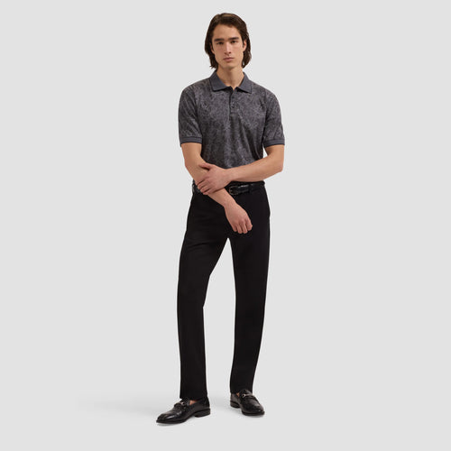 Bugatchi Performance Floral Three-Button Polo