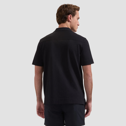Bugatchi Performance Rib Knit Camp Shirt