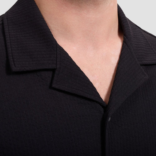 Bugatchi Performance Rib Knit Camp Shirt