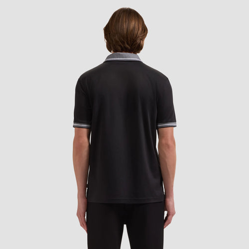 Bugatchi Solid Pima Johnny Collar Polo