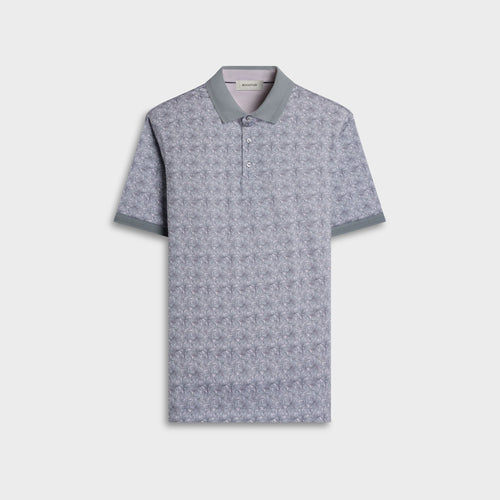 Bugatchi Vasco OoohCotton® Leaf Print Polo Shirt