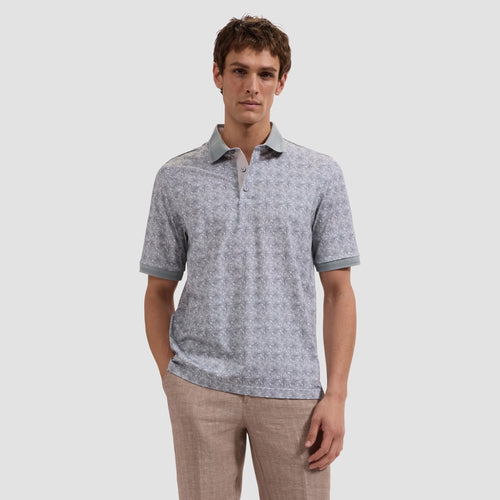 Bugatchi Vasco OoohCotton® Leaf Print Polo Shirt