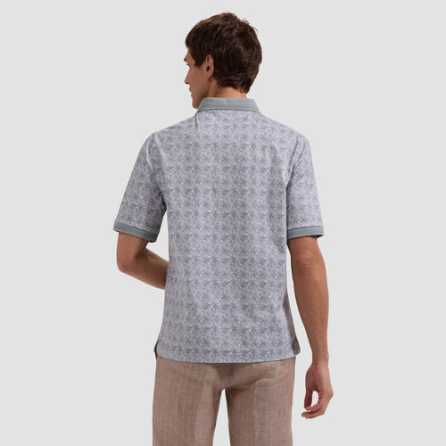 Bugatchi Vasco OoohCotton® Leaf Print Polo Shirt