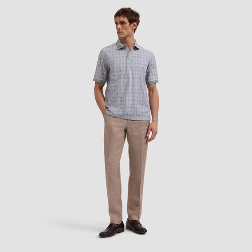 Bugatchi Vasco OoohCotton® Leaf Print Polo Shirt