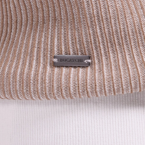 Bugatchi Ottoman Rib Quarter Zip Short-Sleeve Polo Sweater