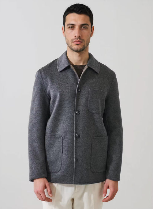 Patrick Assaraf Wool/Cashmere Chore Jacket